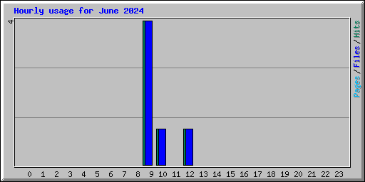 Hourly usage for June 2024