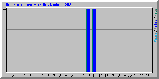 Hourly usage for September 2024