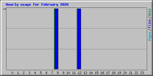 Hourly usage for February 2026