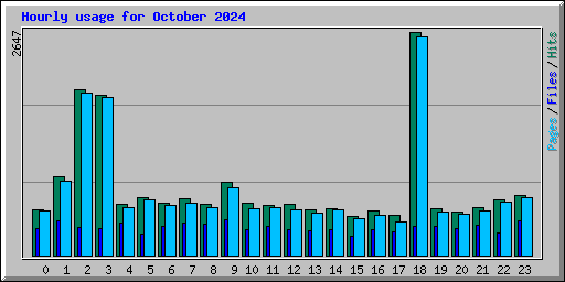 Hourly usage for October 2024