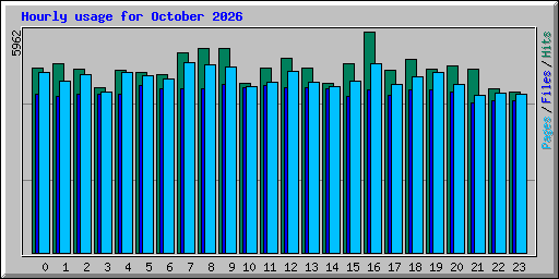 Hourly usage for October 2026